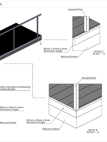 AliDeck aluminium metal decking Edging How To Cut