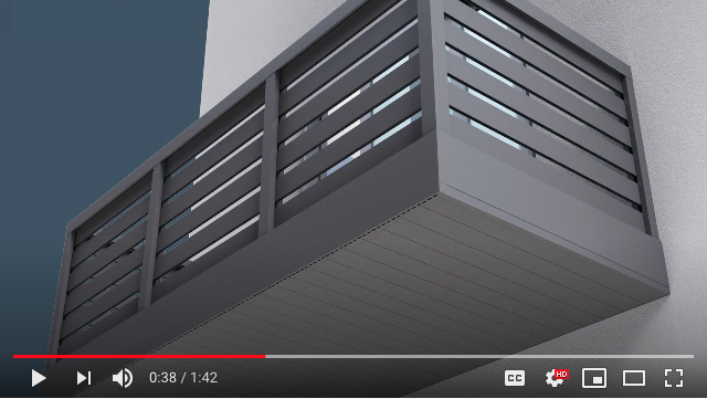 AliClad Non-Combustible Aluminium Soffit Cladding for Balconies